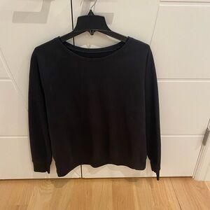 black sweater